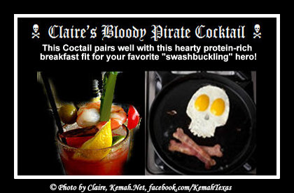 This Cocktail pairs well with
                                      this protein-rich breakfast fit
                                      for your favorite
                                      "swashbuckeling" hero!