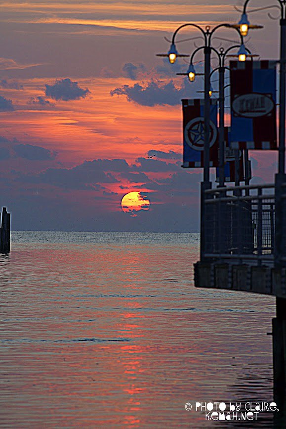 Kemah Boardwalk at Sunrise